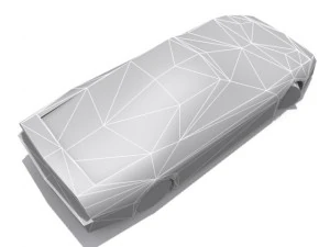 Honda NSX-Basis 3D Modell