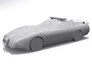police chevrolet corvette base 3D Модель