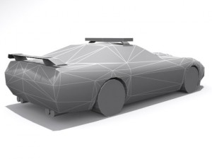 police chevrolet corvette base 3D Модель