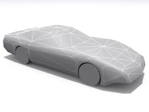 socle chevrolet corvette Modèle 3D