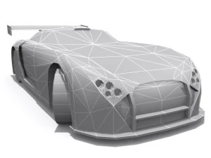 tvr cerbera speed 12 gt1 base Modello 3D