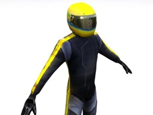 pilota da corsa Modello 3D