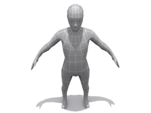 base de jeune gar&ccedil;on Modèle 3D