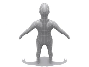 base de jeune gar&ccedil;on Modèle 3D
