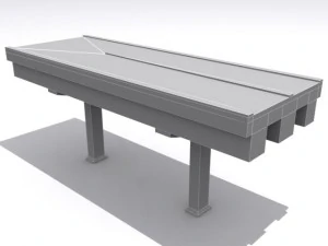 road and highway set base 3D Model