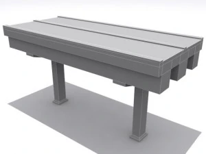 road and highway set base 3D Model