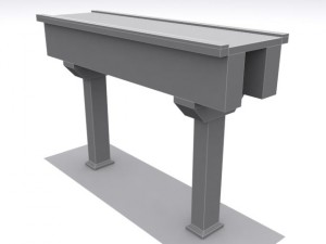 road and highway set base Modelo 3D