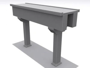 road and highway set base 3D Model