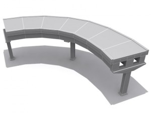 road and highway set base Modelo 3D