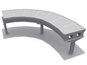 road and highway set base 3D Model