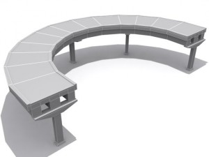 road and highway set base Modelo 3D