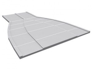road and highway set base Modelo 3D