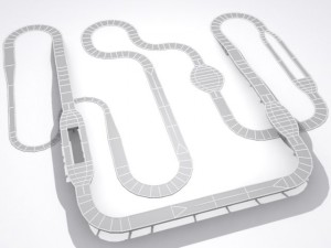road and highway set base Modelo 3D