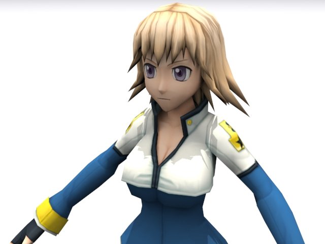 Anime girl character 3d model  CadNav