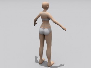 female anime 3D Model