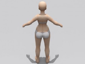 female anime 3D Model
