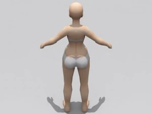 female anime 3D Model