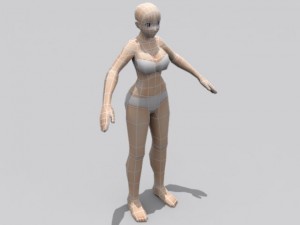 female anime 3D Model