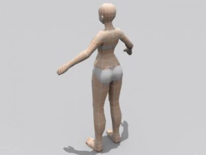 female anime 3D Model