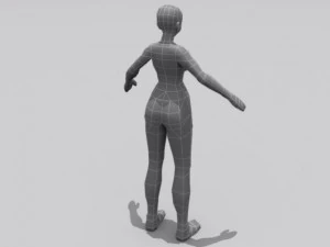 female anime 3D Model