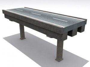 road and highway set 3D 模型