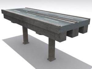 road and highway set 3D 模型