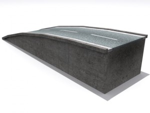 road and highway set 3D 模型
