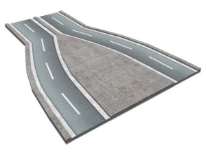 road and highway set 3D 模型