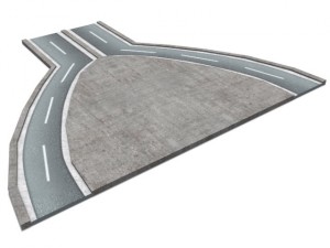 road and highway set 3D 模型