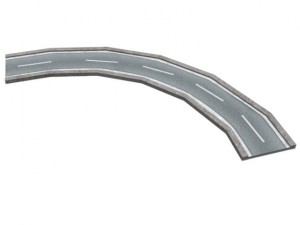 road and highway set 3D 模型
