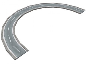 road and highway set 3D 模型