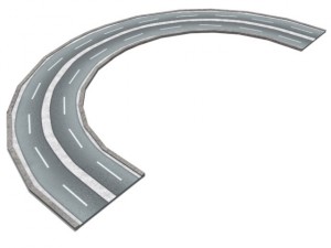 road and highway set 3D 模型