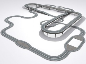 road and highway set 3D 模型