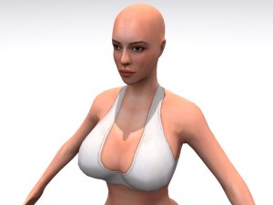 high resolution female 3D-Modell