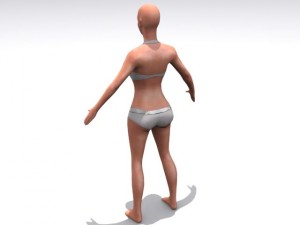 high resolution female 3D Модель