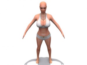 high resolution female 3D Модель