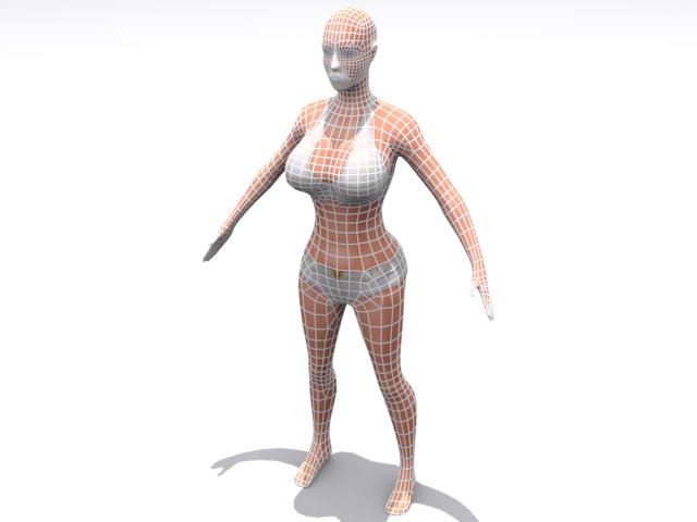 Hana 3D Model in Woman 3DExport