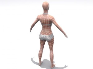 high resolution female 3D Модель
