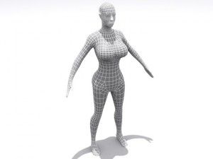 high resolution female 3D Модель