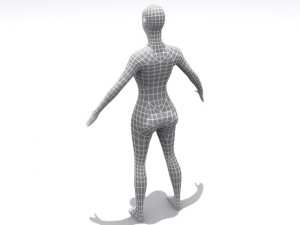 high resolution female 3D Модель