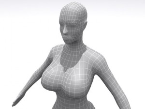 high resolution female  base 3D-Modell