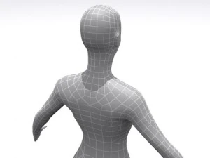 high resolution female  base 3D Model