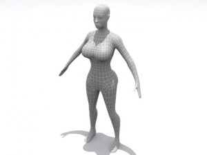 high resolution female  base 3D Model