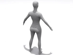 high resolution female  base 3D Model