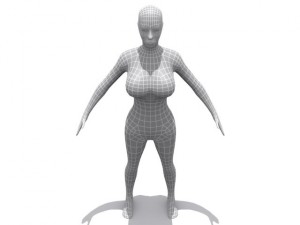 high resolution female  base 3D Model