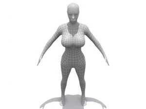 high resolution female  base 3D Model