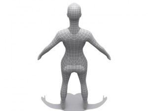 high resolution female  base 3D Model
