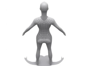 high resolution female  base 3D Model