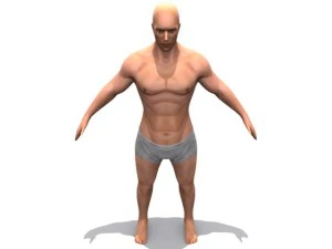high resolution male 3D Model