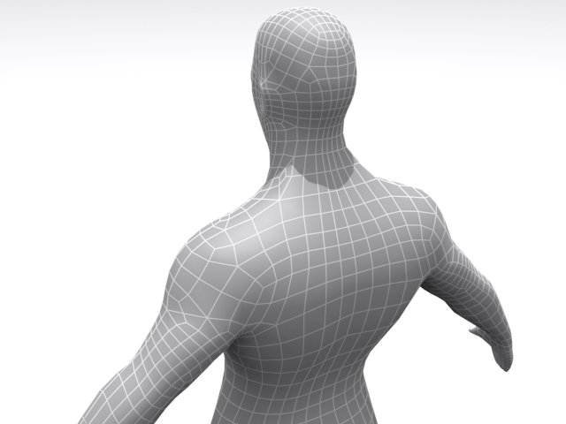 Male Base Mesh High and Low Poly free 3D model